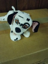 Disney Store 101 Dalmatians Movie Character Blue Collar Puppy Dog Bean Bag 8"