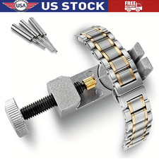Metal Adjustable Watch Band Strap Bracelet Link Pin Remover Repair Tool Kit US