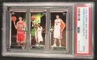 2003 TOPPS MATRIX #111 LEBRON JAMES ROOKIE CARD PSA 9 MINT w/HINRICH & MILICIC