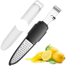Lemon Zester and Grater Tool for Citrus Cheese Vegetables Garlic Ginger