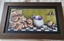 Peter Smith Canvas On Board - When It's Scone, It's Scone With Doodles