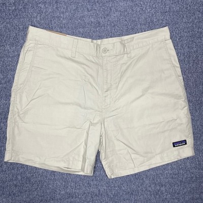 Patagonia All Wear Hemp Shorts 36 Pelican Tan Organic Cotton 6 Inch  NEW