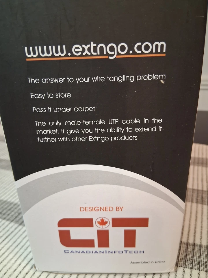 EXTNGO Retractable Network Cable Extender, 50 Ft (15 Meter) CAT 6 Ethernet Cable - Image 3 of 4