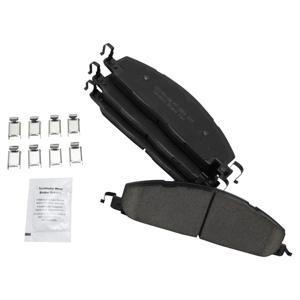 Pinzas de freno traseras pastillas y rotores de cerámica para 09-10 Ram 3500 11-18 Ram 3500 Foto 3 de 4