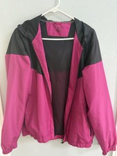 Vintage 80s Komitor Pink Purple Windbreaker Matching 2 Piece Track Suit XL