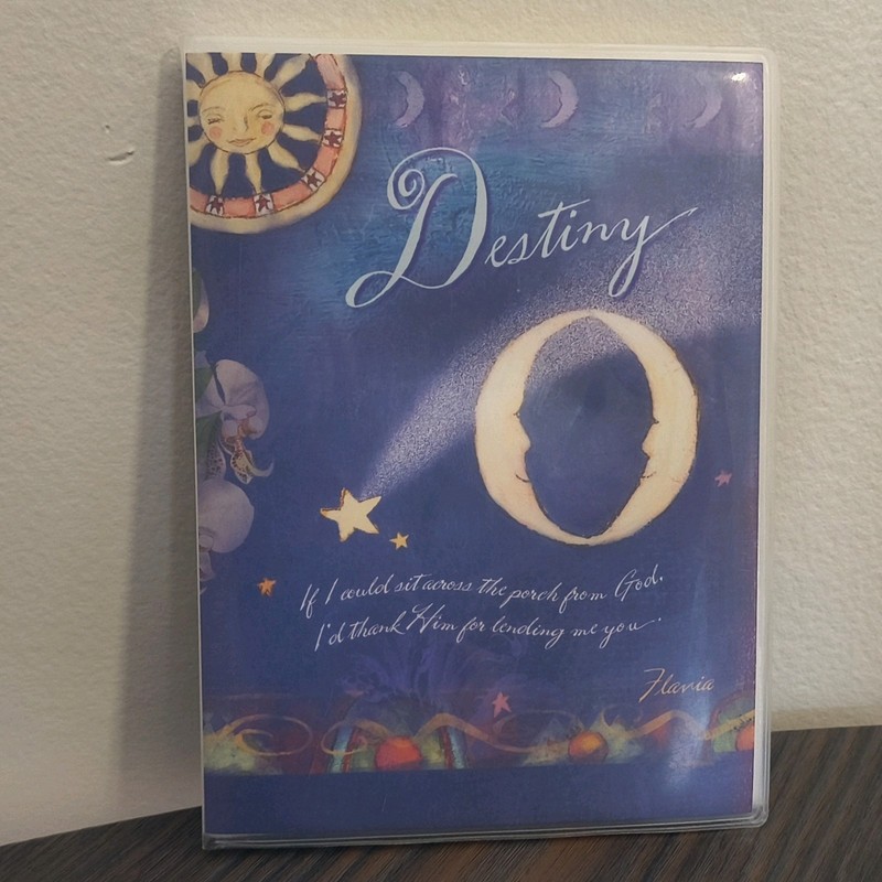 Flavia Destiny Slip-In Photo Album Book Bound Plastic Sleeves Blue 4x6