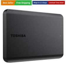 Canvio Basics 1TB Portable External Hard Drive USB 3.0, Black - HDTB510XK3AA