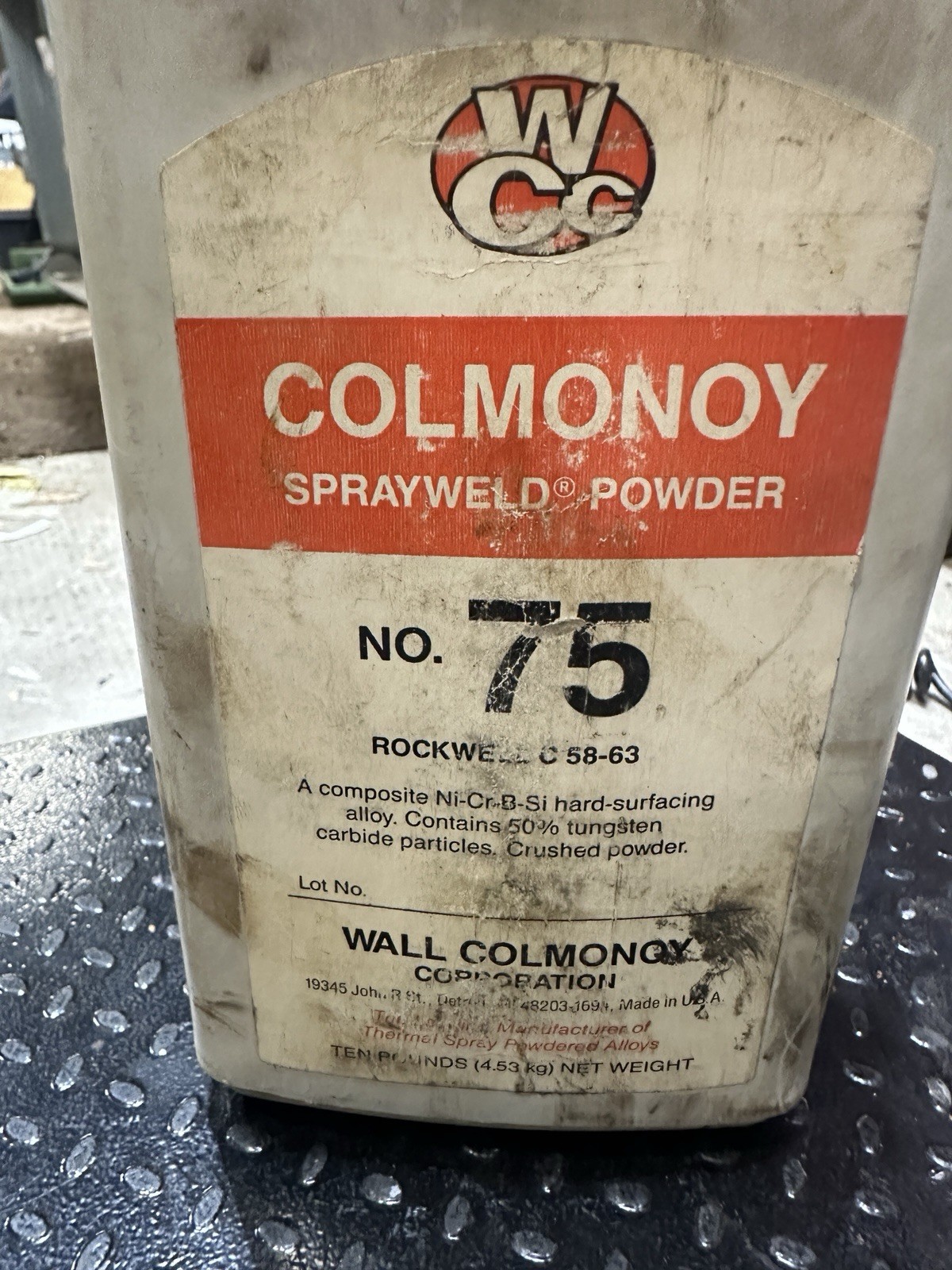 7lb Wall Colmonoy 75 Spray Welding Powder Shaft Repair Ni-Cr-B-Si hard surfacing