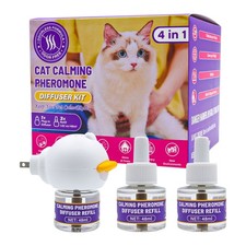 Cat Pheromones Calming Diffuser, 90-Day Cat Calming With 1 Diffuser  3 Refills