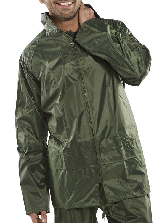 Beeswift Nylon Jacket Olive Green Size XXL