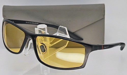 TrueDark Daylights Elite Blue Light Glasses 156mm Yellow Black Case H1