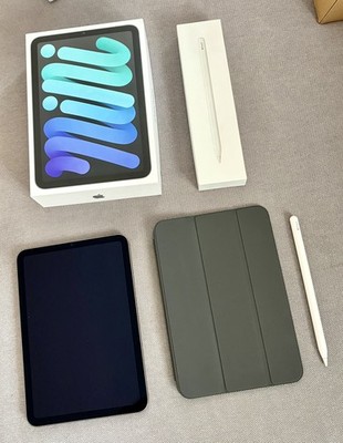 Apple iPad mini 6. Gen 256GB, Wi-Fi , Space Grau , Smart Folio und Apple Pencil 