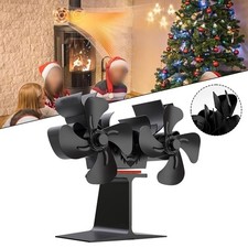 Ventilateur de po��le �� bois avec 4 lames pour une distribution plus rapide de