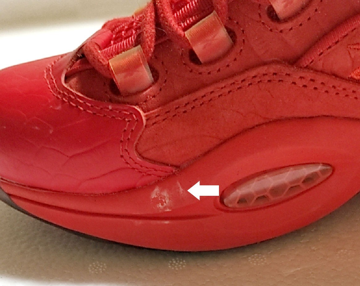  Reebok Question Teyana Taylor Mid Women's Size 8 Primal Red Ice thumbnail 7