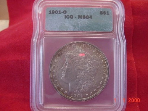 1901-O Morgan Silver Dollar  ICG MS64 Silver at $80.00++ WOW