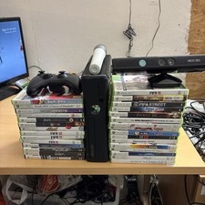 Microsoft Xbox 360 S Slim Console 250GB Black Model 1439 30 Games one controller