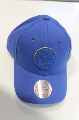 Mitchell & Ness Snapback Blue Golden State WARRIORS Navy Mit Rubber Patch Hat
