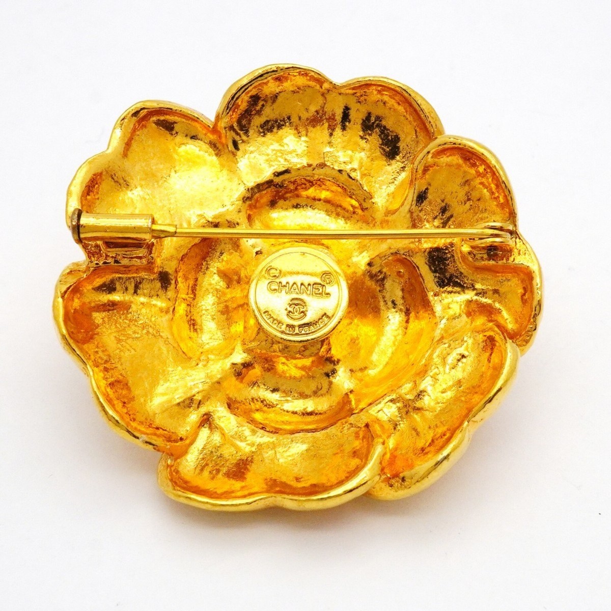 Chanel Camellia Brooch, Gold Plated, Women's GZl1gk3w | eBay
