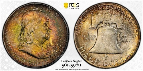 1949-S PCGS MS 66 Franklin Half