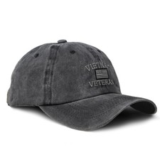 Vintage Washed Hat Vietnam Veteran F Embroide...