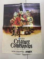 DC STUDIO CREATURE COMMANDOS HBO MAX PROMO FOLDED POSTER