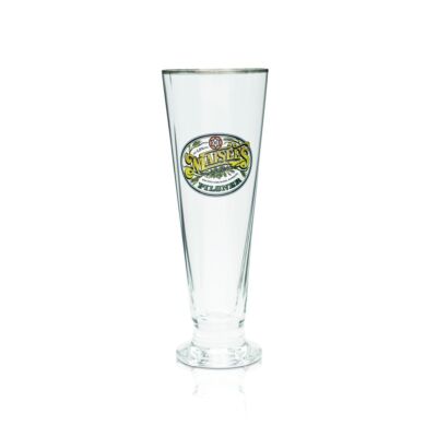 Maisel´s Pilsner Bierglas 0,4l Bierpokal Pilstulpe Goldrand Gastro Eiche Gläser