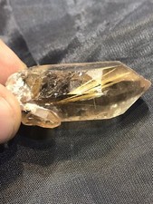 AT2-K Natural Rutilated Quartz 85.75ct 40x15mm Natural Rough Crystal