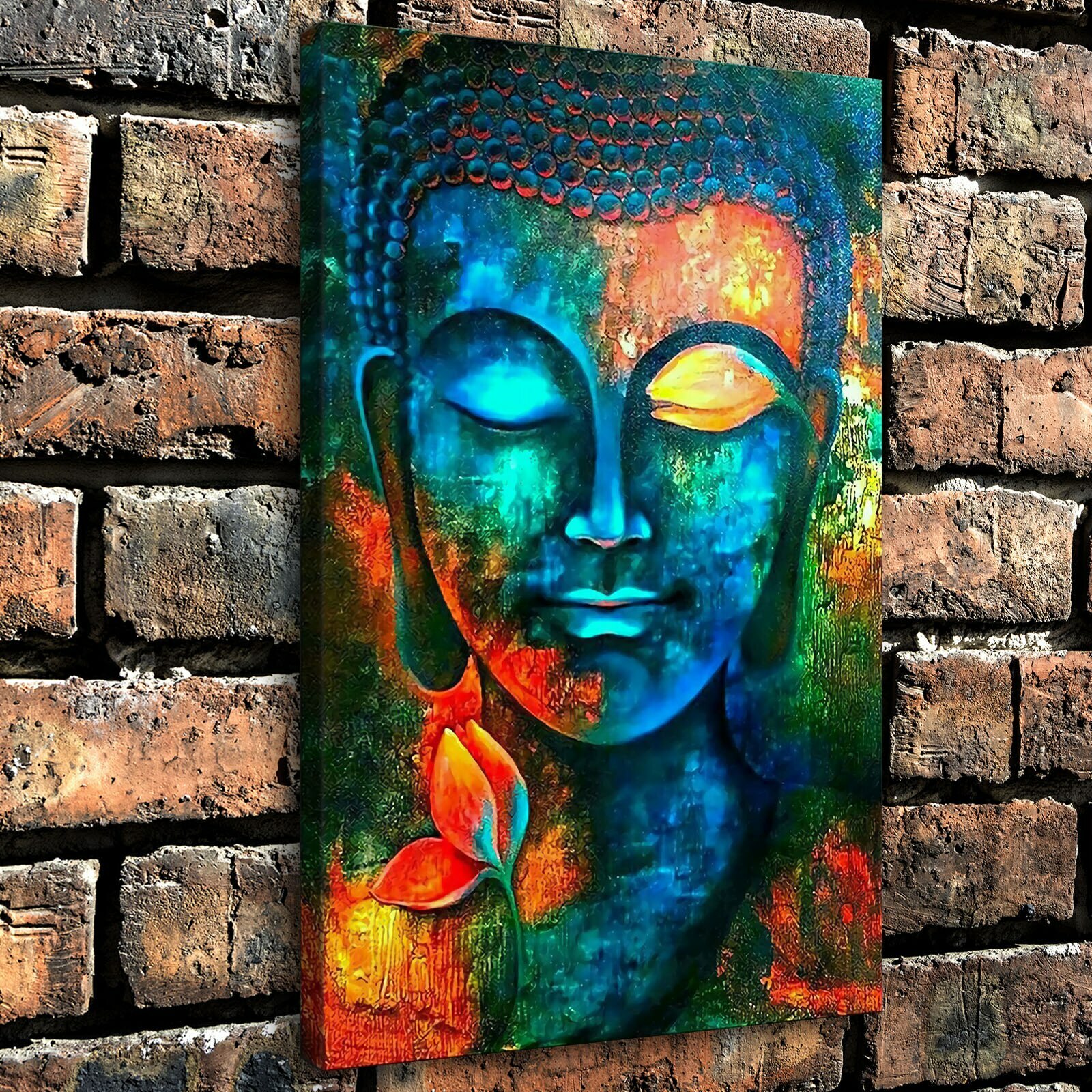 impression of buddha head meditation art canvas hd print poster oil painting for sale online ebay 12 x18 painted buddha head hd canvas prints painting home decor wall picture art