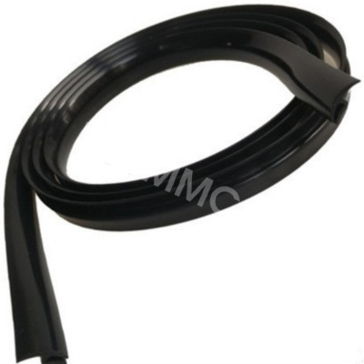 Car Front Windshield Wiper Panel Hood Rubber Seal Strip Moulding Trim 1.7m Black