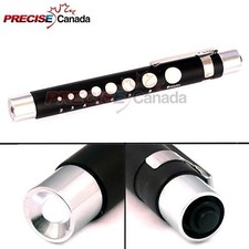 Pen Light, with Pupil Gauge for Nursing Medical Black Reusable