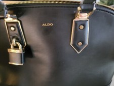 Borsa donna Aldo nera oro borsetta