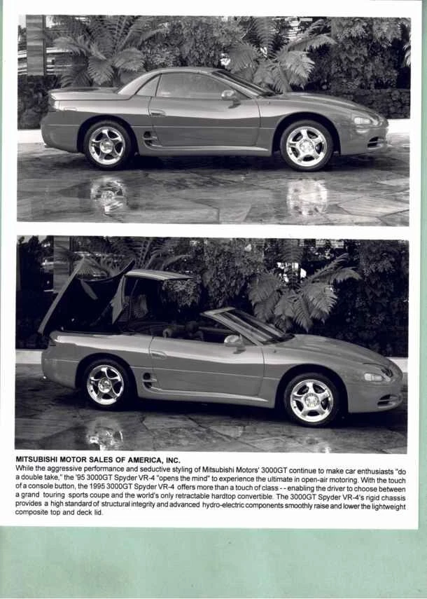 photo de presse / press photo original Mitsubishi 3000 GT 1995 - Photo 1/1