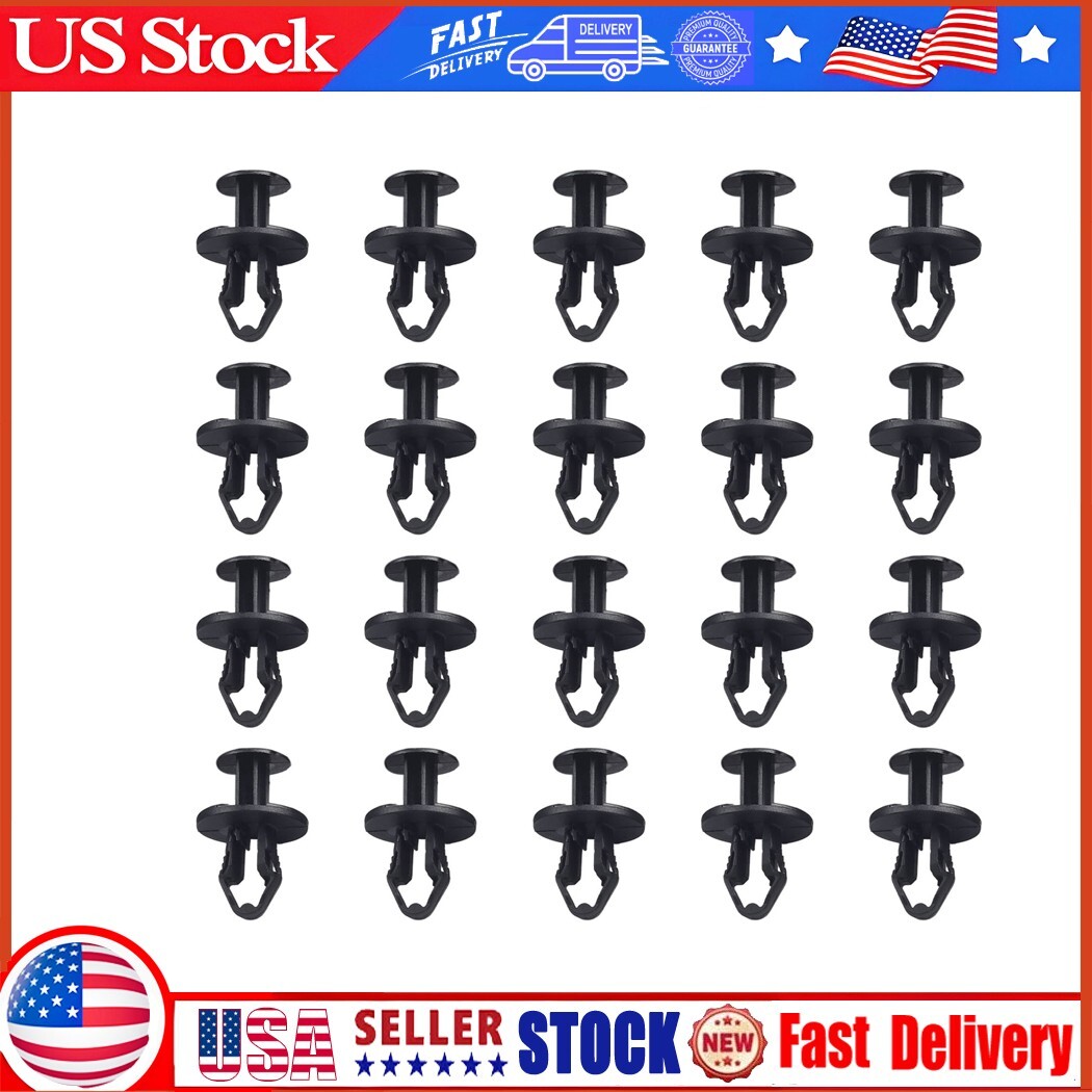 20pcs Push Pull Undertray Rivets Clips FOR TESLA MODEL 3 2017 & Up 1128034-00-B