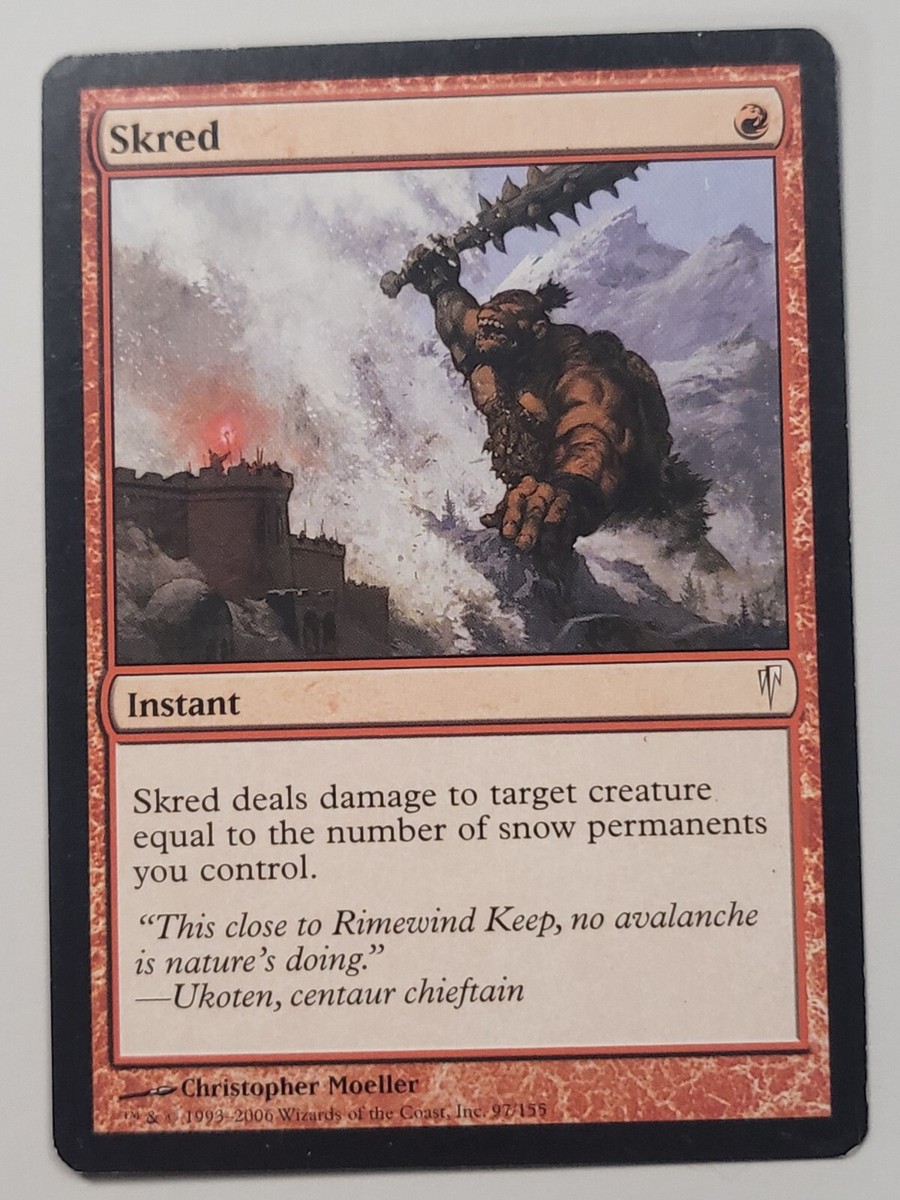 mtg red snow cards Supertype: Snow, Colors: Red, 10 cards