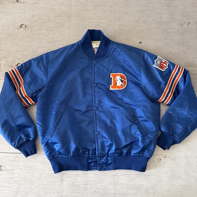 Vintage 90s NFL Starter Denver Broncos Satin Football Jacket Sz