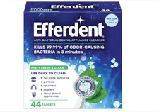 Efferdent Retainer Cleaning Tablets, Denture Cleanser Tablets for Dental Applian
