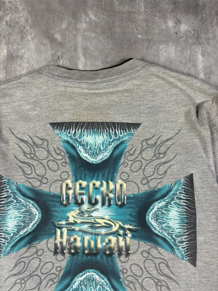 Camiseta De Colección Y2K Gecko Surf Manga Térmica Y2K Skate Talla Niños L Foto 3 de 4