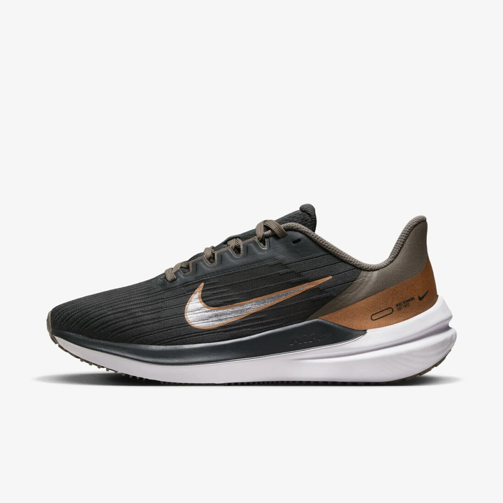 Кроссовки для бега Nike Air Winflo 9 Running Grey Gold DD8686-005 Женские размеры
