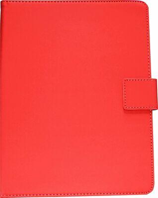 Universal Tablet Tasche Leder Optik für 9/10'' Tablets Schutzhülle Rot R