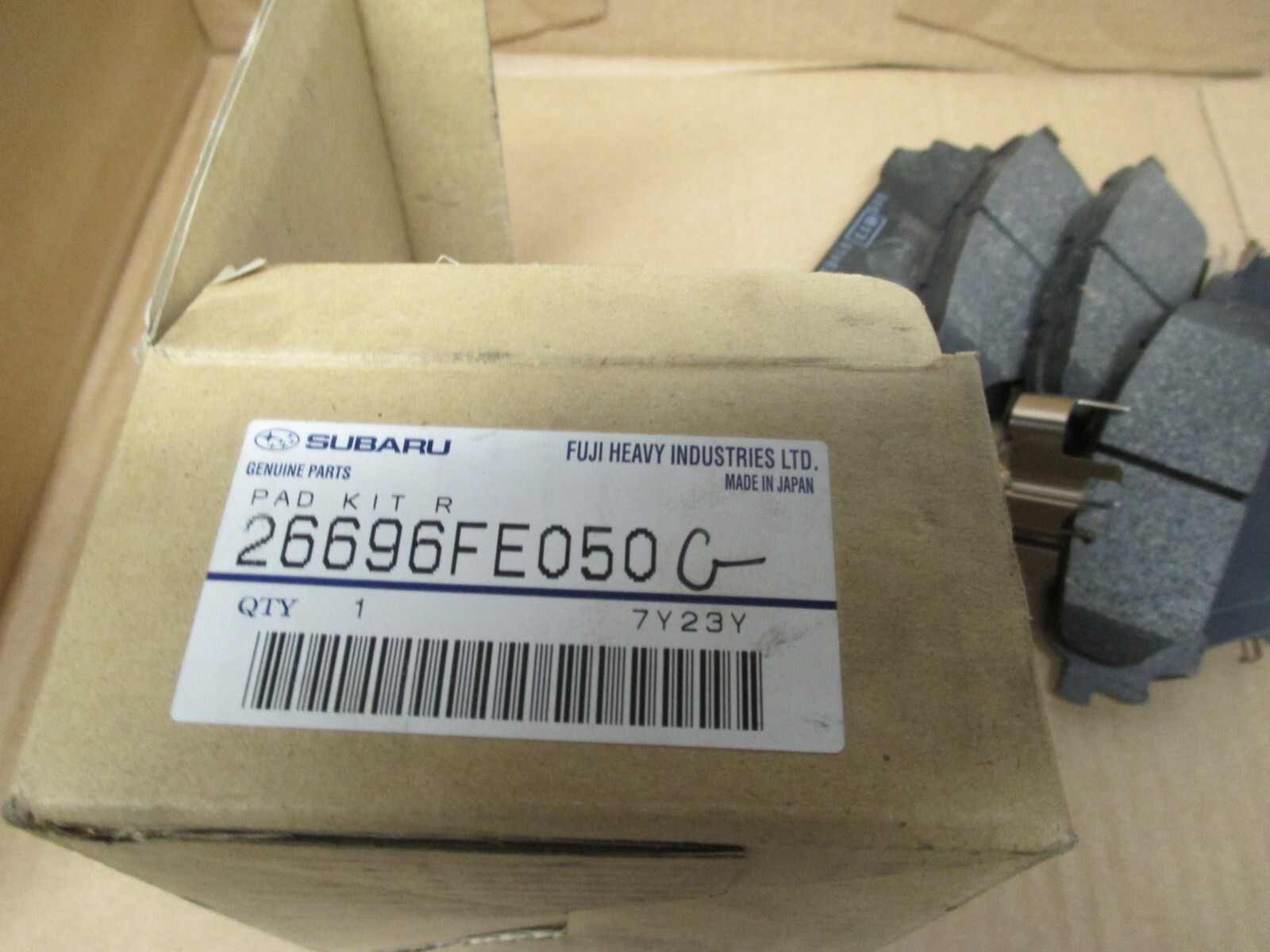 Genuine OEM Subaru Rear Brake Pads Kit 26696FE050 for sale online eBay