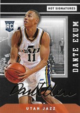 2014 Panini NBA (International) Hot Signatures Gold Facsimile DANTE EXUM #12