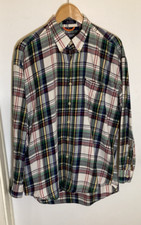 Vintage Chaps Ralph Lauren Mens Size L Plaid Long Sleeve Shirt/Button Down