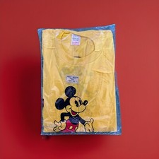 VTG.WALT DISNEY CHARAKTER,TROPIX TOGS MICKEY MOUSE DISNEY T SHIRT-YELLOW MEDIUM