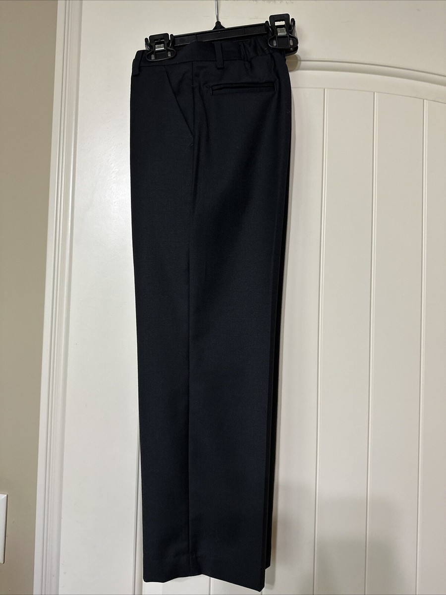 Class/Club Gold Label Stretch Boys Black Dress Pants Size 7 Slim EUC