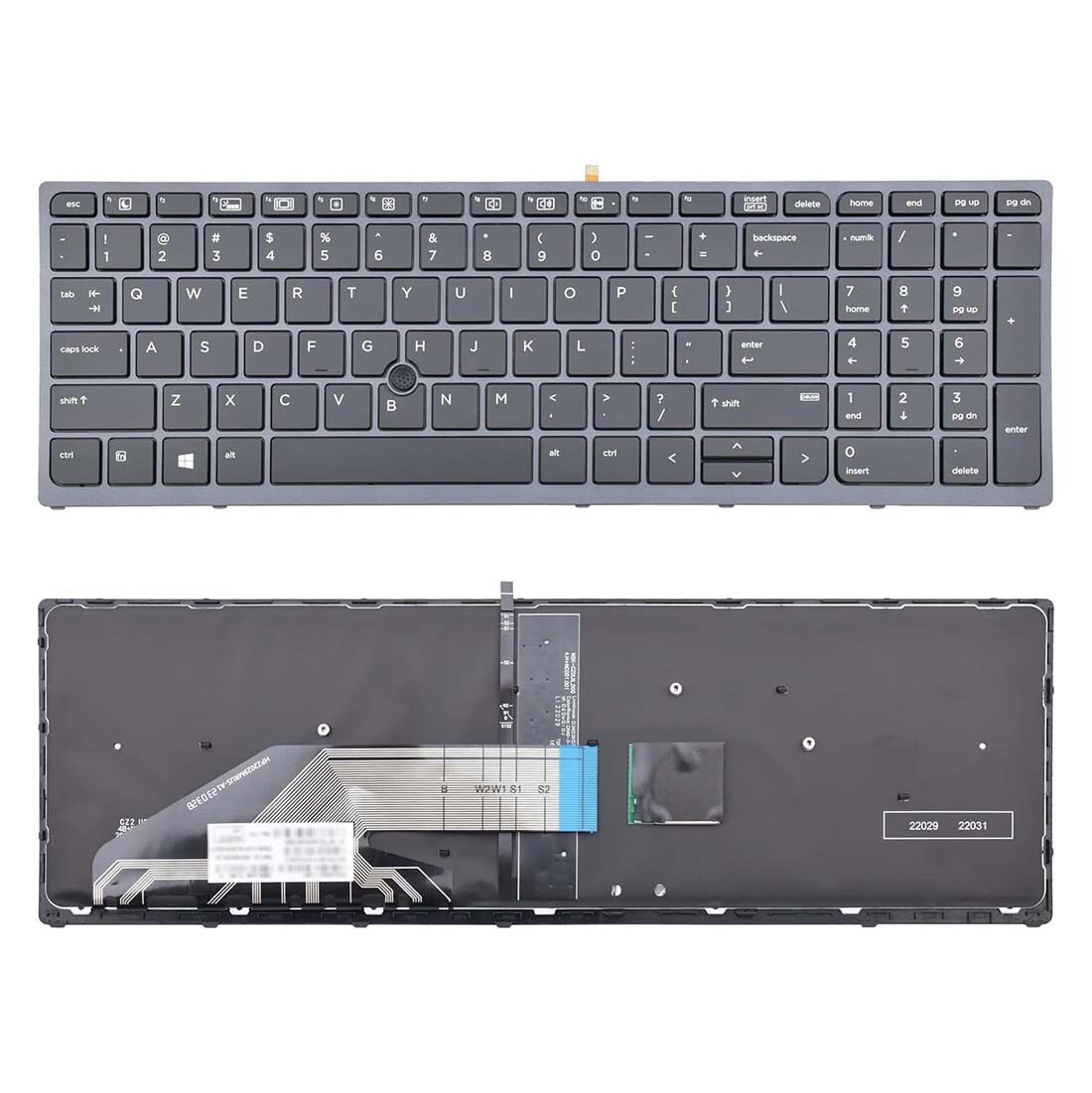 k*z様 100% S3 Keyboard for HP Zbook 15 G3 17 G3 G4 15U G3 Backlit US 848311-001
