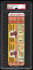 RARE 1958 World Series Game 1 Full Ticket PSA 8 NM/MINT Ex Innings Braves Win