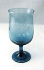 Pfaltzgraff YORKTOWNE 12 oz. Etched Blue Water Goblet(s) (Height 6 1/2")