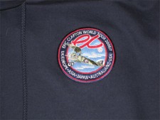 Eric Clapton 2006/7 World Tour XL Hoodie Heavy Hooded Sweatshirt Cream Yardbirds