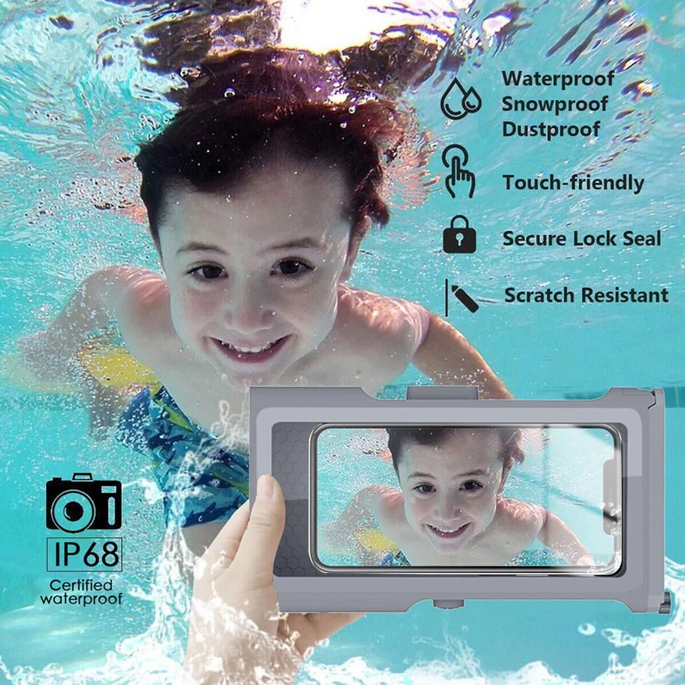 Waterproof Diving Case Cover for iPhone 15 14 13 Pro Max Samsung S25 S24 S23 S22 - Image 4 of 4