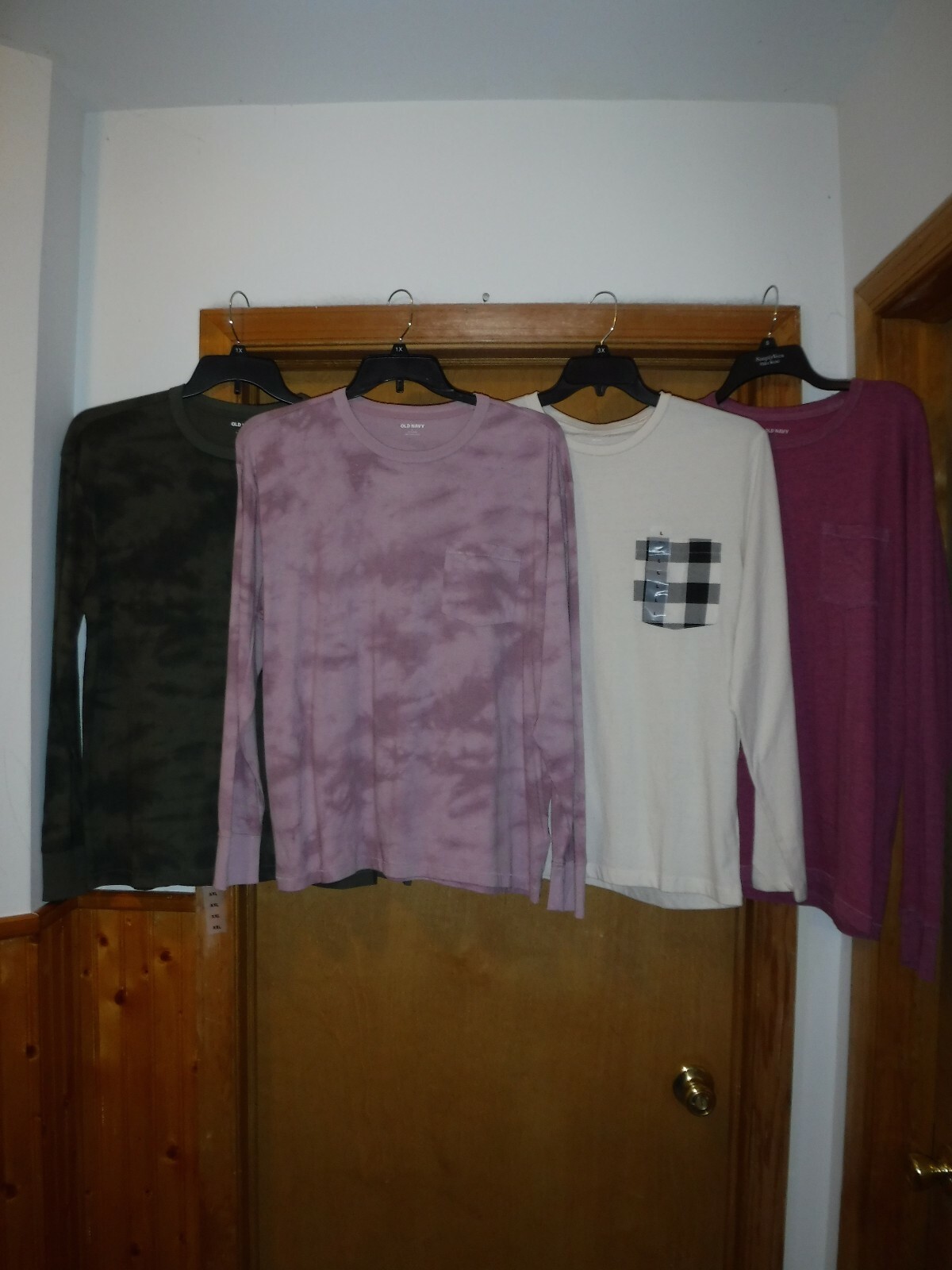 ALTRA Long Sleeve Crewneck Men's T Shirts Oldy Navy solid &ulti Multi Col